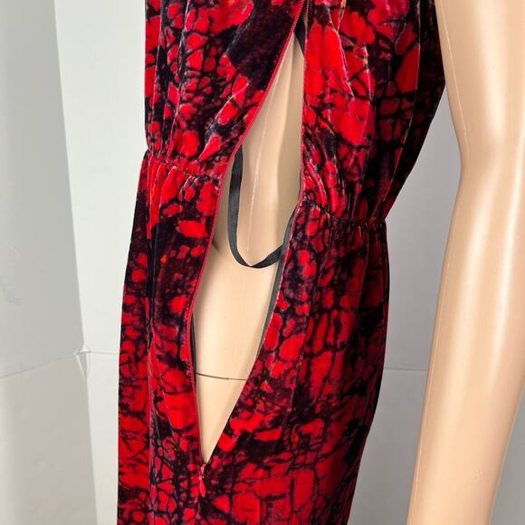 Rachel Comey One Shoulder Velvet Silk Blend Cocktail Holiday Dress - Picture 8 of 15